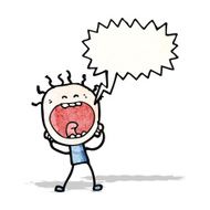 cartoon shouting man N8