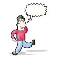 cartoon crazy dancing man N3