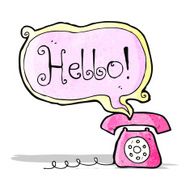 cartoon talking telephone