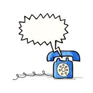 cartoon ringing telephone N2