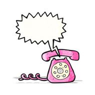 cartoon ringing telephone N3