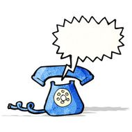 cartoon ringing telephone N5