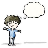 cartoon happy boy N12