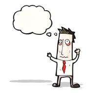 cartoon tired businessman N2