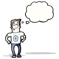 cartoon man in number zero shirt N3