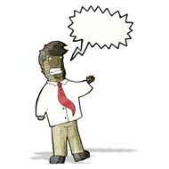 grinning salesman cartoon