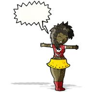cartoon singing rock girl