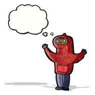 cartoon boy in hooded top N16