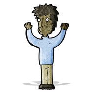 cartoon man surrendering N2