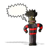 cartoon highly strung man