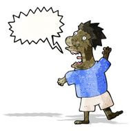 cartoon terrified man N25
