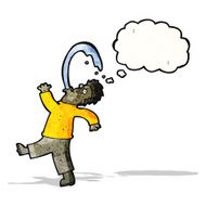 cartoon man spitting water N4