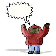 shouting teen in hooded sweatshirt N2