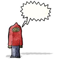 shouting teen in hooded sweatshirt N3