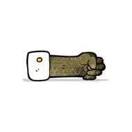 cartoon clenched fist symbol N2