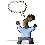 cartoon man with cricked neck