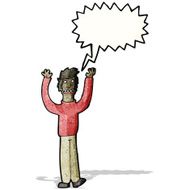 cartoon terrified man N27