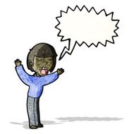 cartoon shouting man N11