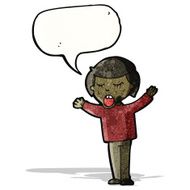 cartoon singing boy