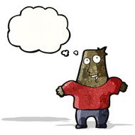 cartoon shrugging man