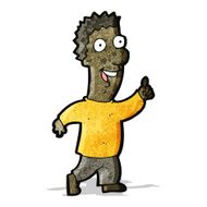 Cartoon Man Pointing N21