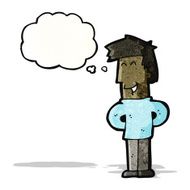 cartoon happy man N26