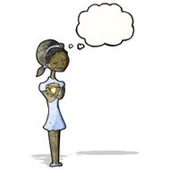 cartoon girl with thought bubble N24