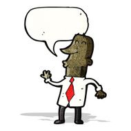 cartoon talking office man N2