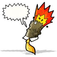 cartoon man with exploding head N7