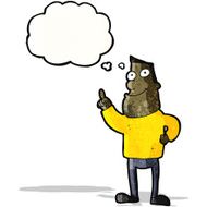 cartoon man with idea N32