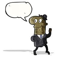 happy businessman going to work