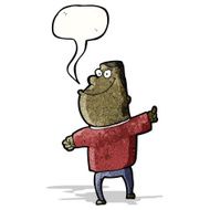 cartoon fat man talking