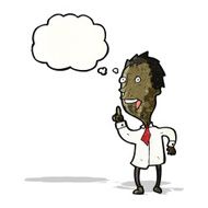 cartoon man with idea N33