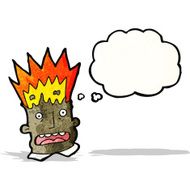 exploding head businessman