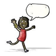 excited woman with speech bubble N2