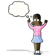 clever woman cartoon