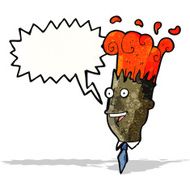cartoon exploding head man N2