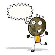 happy doodle man cartoon N4