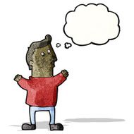 Cartoon Man Thinking N8