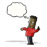 cartoon man with great idea N7