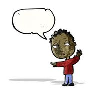 cartoon boy with speech bubble N3