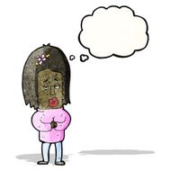 cartoon nervous woman N4