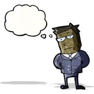 cartoon professional businessman