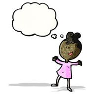 cartoon happy woman N9