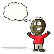 grinning cartoon man