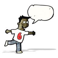 cartoon man in number six shirt N2