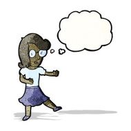 cartoon clever woman N3