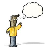 cartoon waving man N23