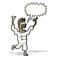 cartoon crazy mad man N3