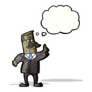 cartoon businessman with idea N4
